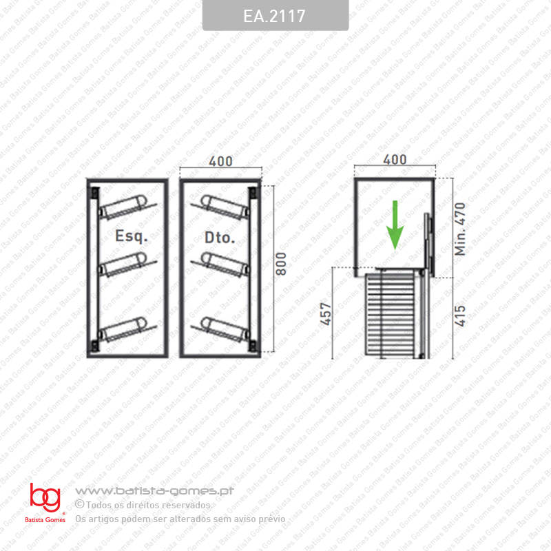 Sapateira lateral 3 n�veis - SC SQUARE CLOSET